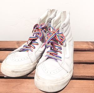 VANS leather high-tops size 7